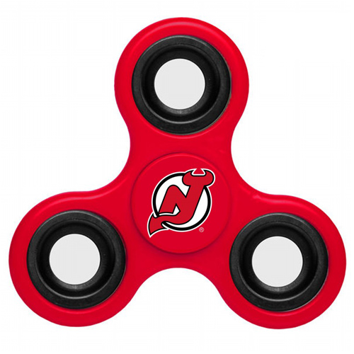 NHL New Jersey Devils 3 Way Fidget Spinner A93 - Red